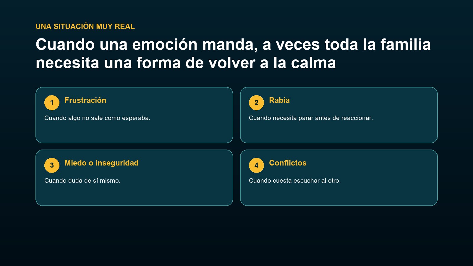 Situaciones cotidianas y calma