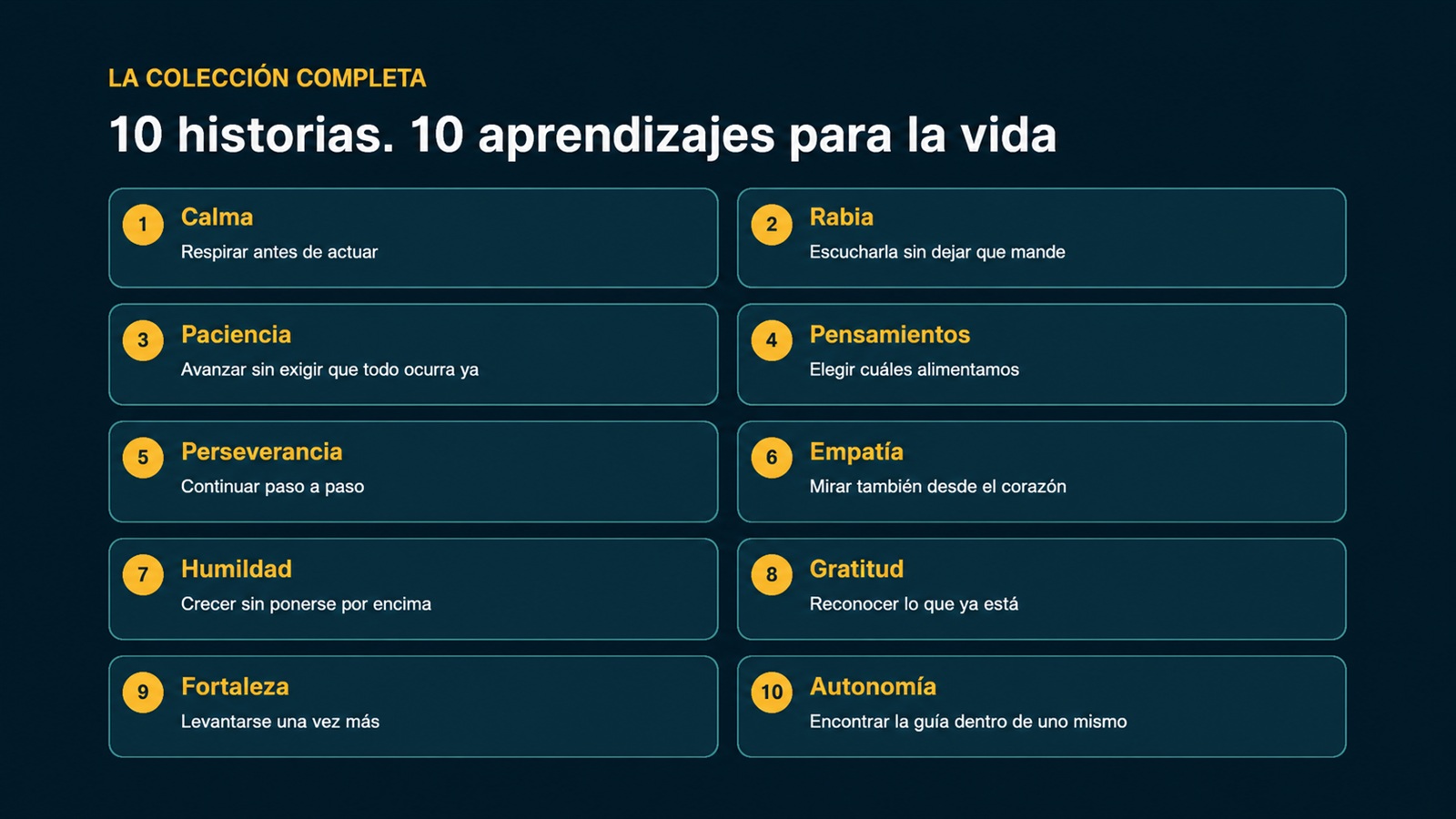 Diez aprendizajes para la vida