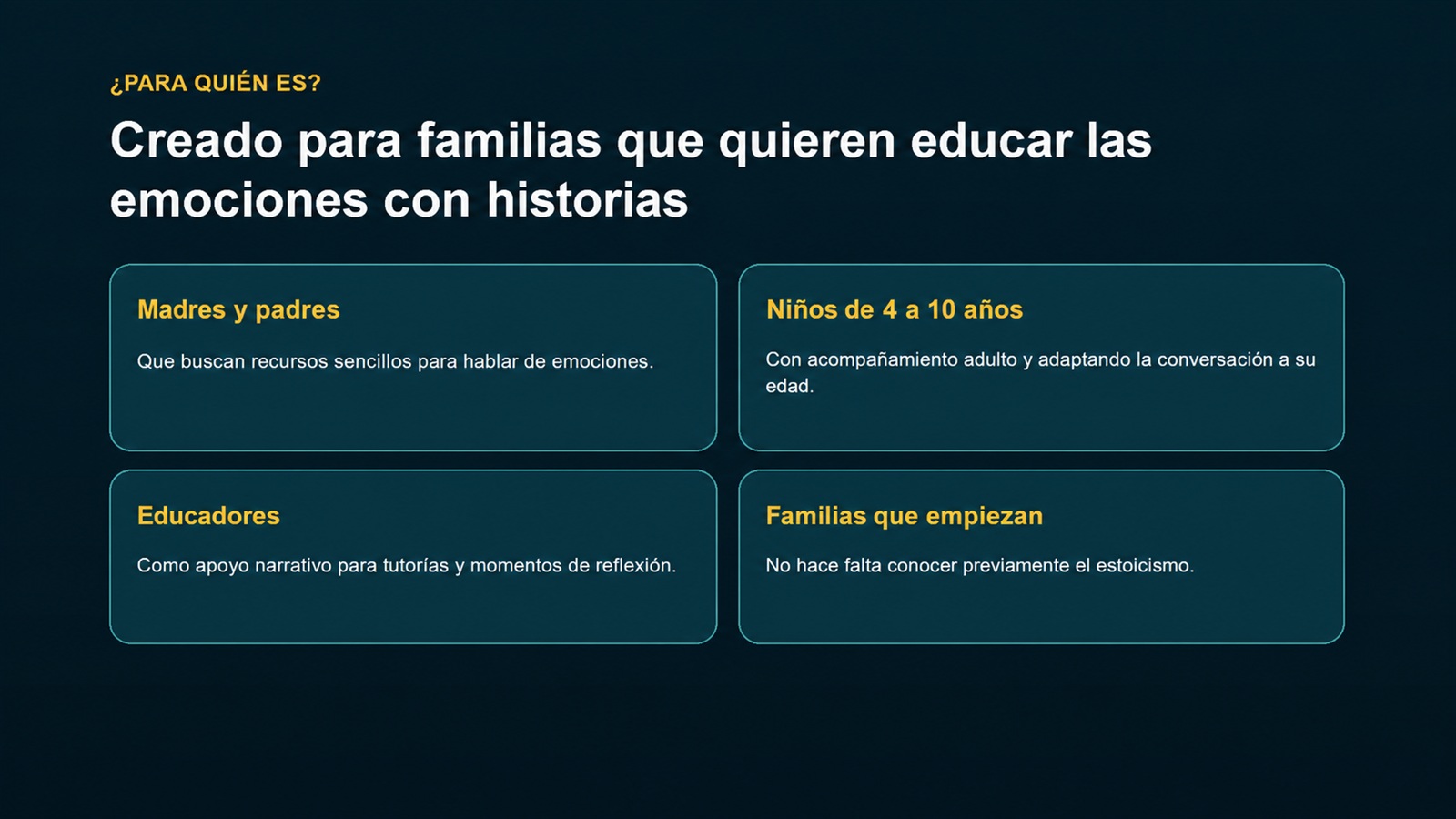 Para quién es STOIKIDS